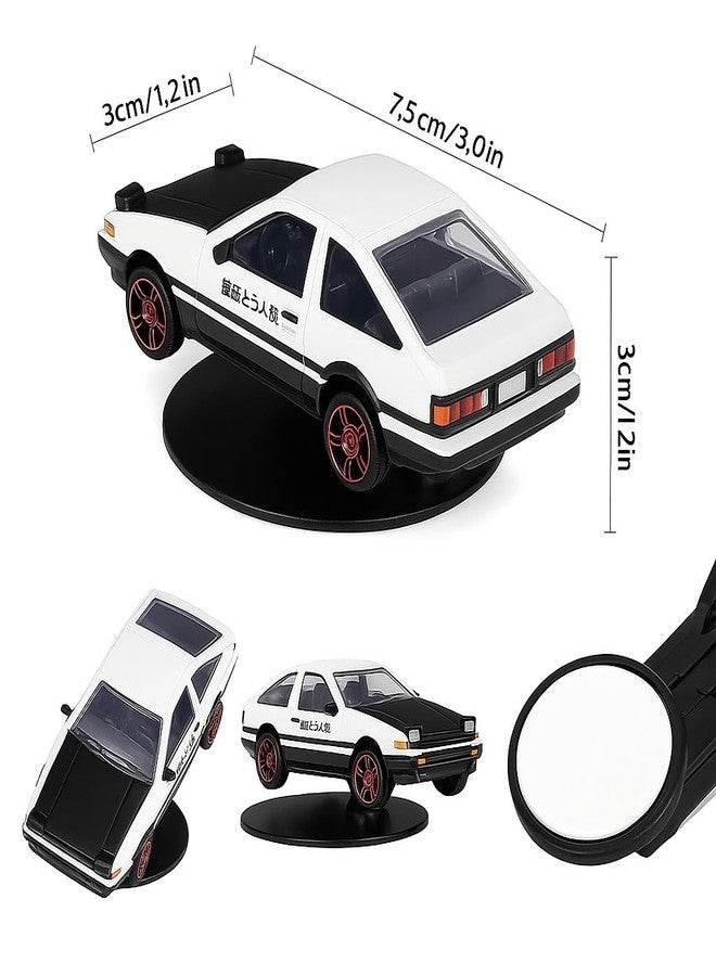 LEELICHI AE86 Drift Dashboard Ornament - 360° Rotating Alloy & Plastic Mini Car Model with 3M Adhesive Base - Smooth Spinning Car Decor for Dash, Desk, Gift, Automotive Accessory - Image 4